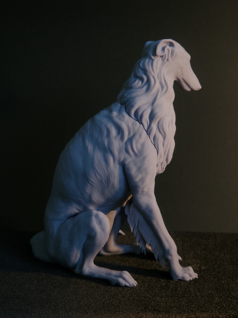 ボルゾイ_1/6スケールワンちゃん_ガレージキット