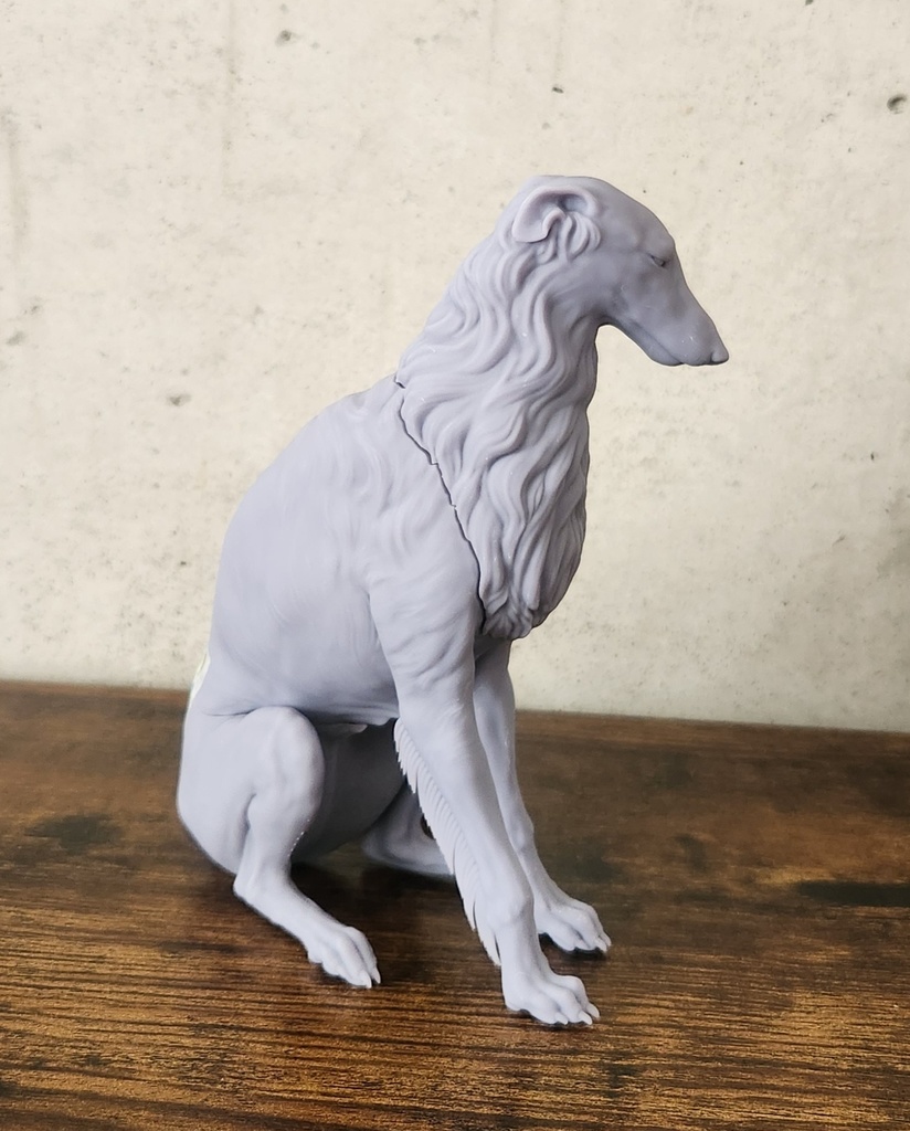 ボルゾイ_1/6スケールワンちゃん_ガレージキット