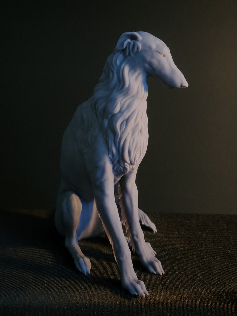 ボルゾイ_1/6スケールワンちゃん_ガレージキット