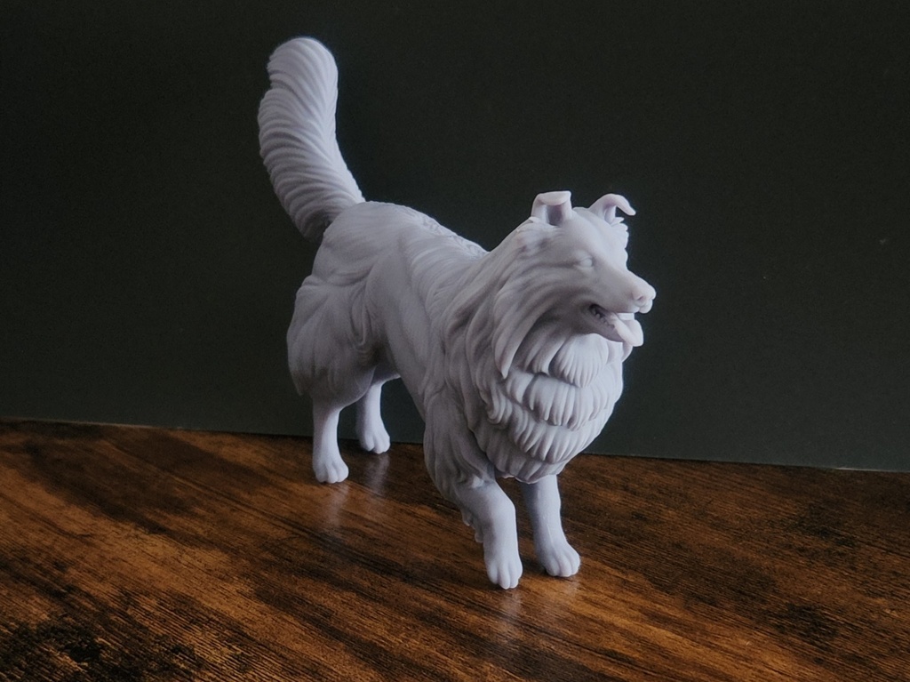 シェルティ_1/6スケールワンちゃん_ガレージキット