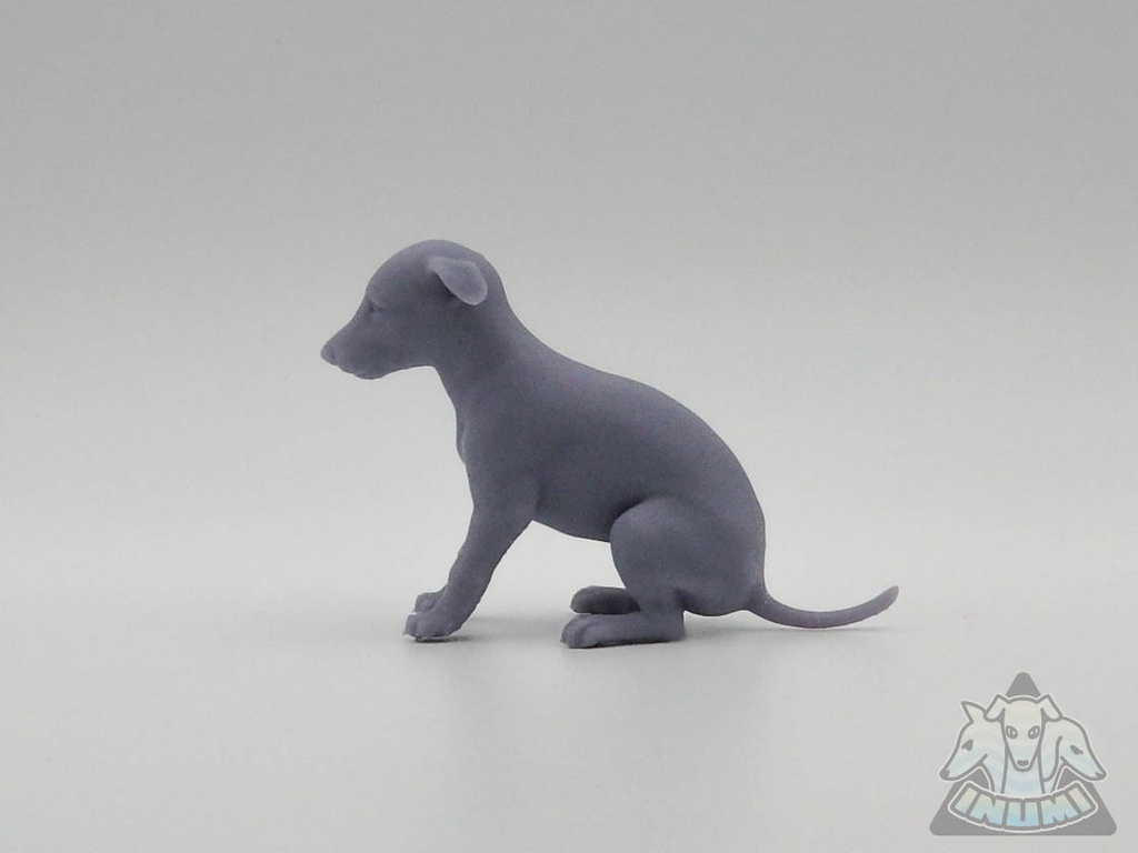 ボルゾイ仔犬_1/6スケールワンちゃん_ガレージキット
