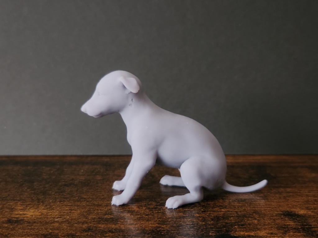 ボルゾイ仔犬_1/6スケールワンちゃん_ガレージキット