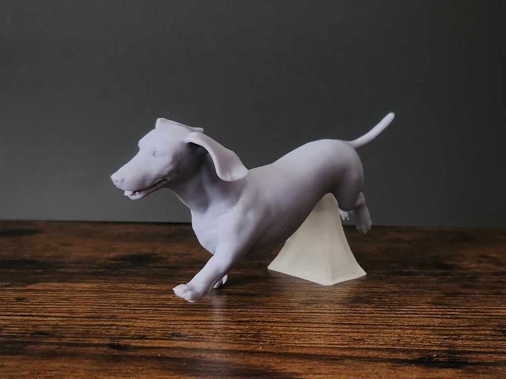 ダックスフンド_1/6スケールワンちゃん_ガレージキット