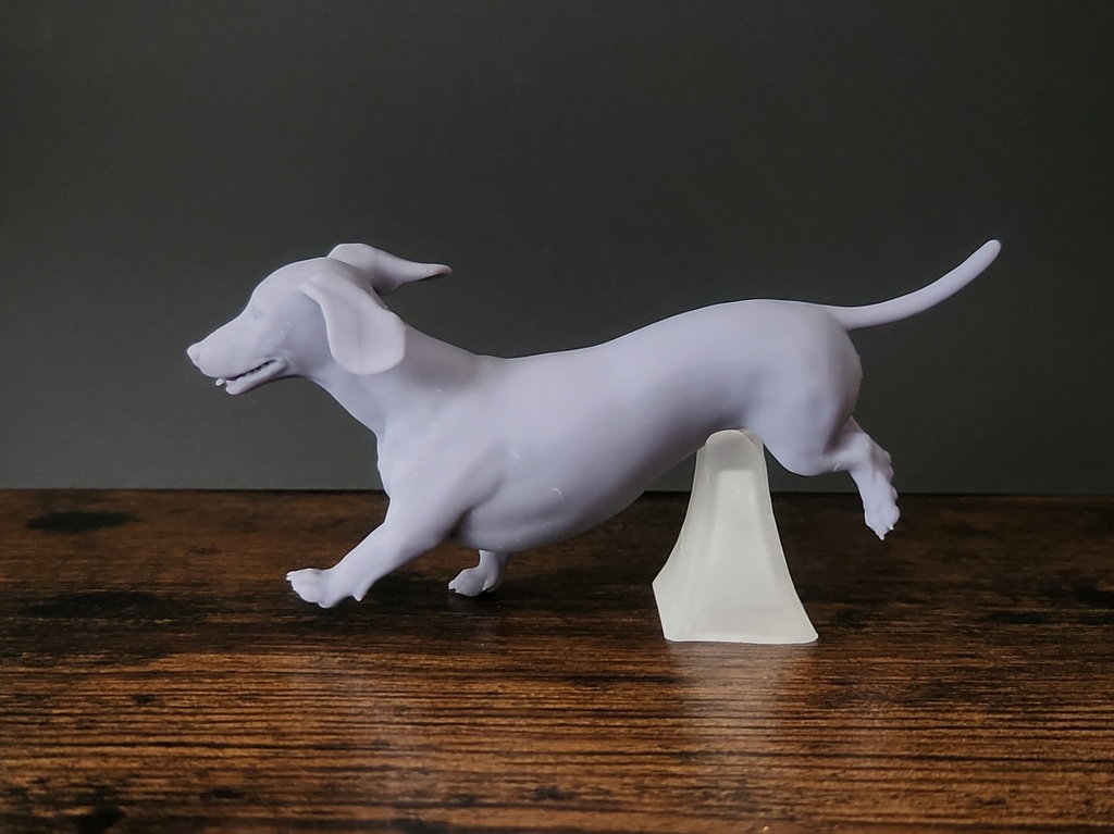 ダックスフンド_1/6スケールワンちゃん_ガレージキット