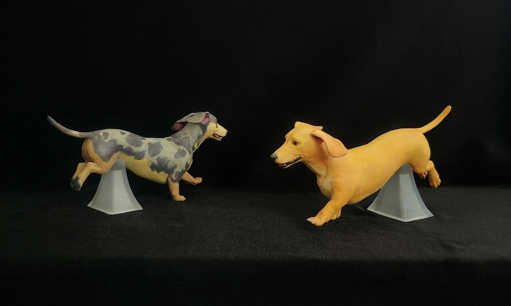 ダックスフンド_1/6スケールワンちゃん_ガレージキット