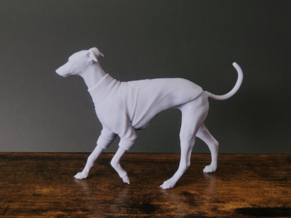 イタグレ_1/6スケールワンちゃん_ガレージキット