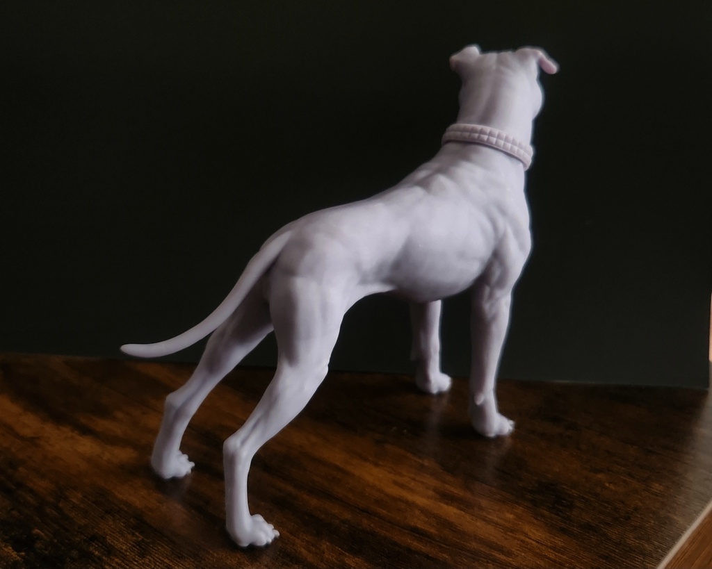 ピットブル_1/6スケールワンちゃん_ガレージキット