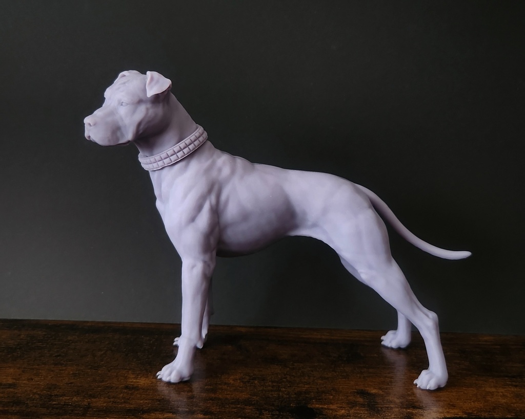 ピットブル_1/6スケールワンちゃん_ガレージキット