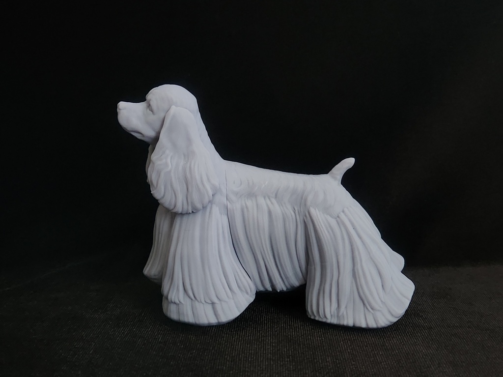 コッカースパニエル_1/6スケールワンちゃん_ガレージキット