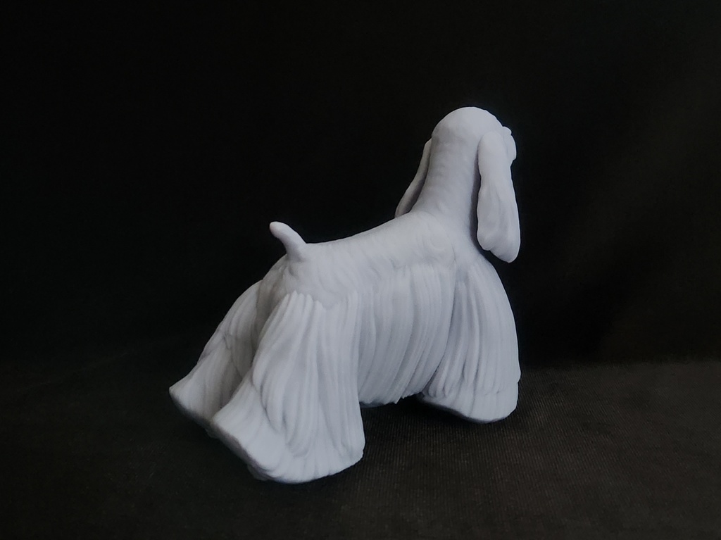 コッカースパニエル_1/6スケールワンちゃん_ガレージキット