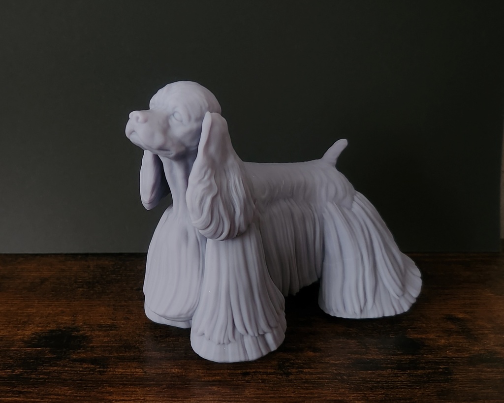 コッカースパニエル_1/6スケールワンちゃん_ガレージキット