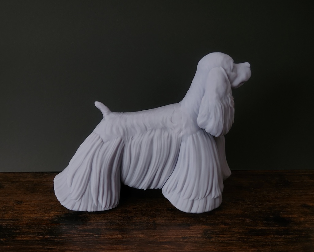 コッカースパニエル_1/6スケールワンちゃん_ガレージキット