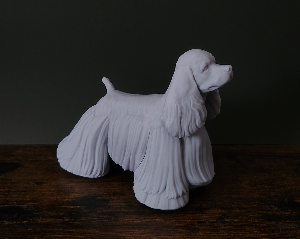 コッカースパニエル_1/6スケールワンちゃん_ガレージキット