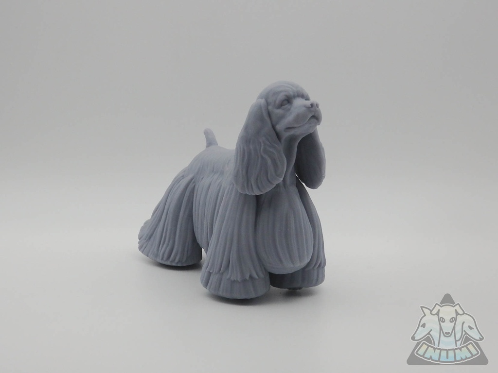 コッカースパニエル_1/6スケールワンちゃん_ガレージキット