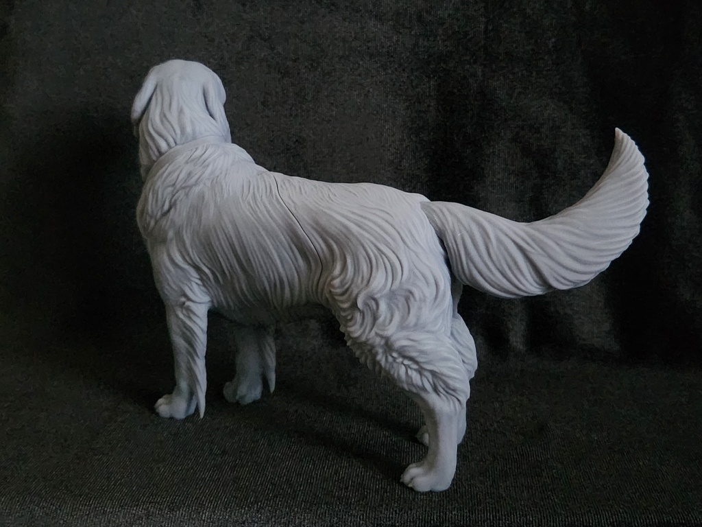 ゴールデンレトリバー_1/6スケールワンちゃん_ガレージキット