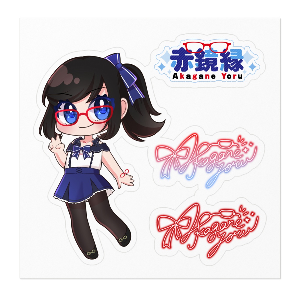 赤鏡縁ステッカー