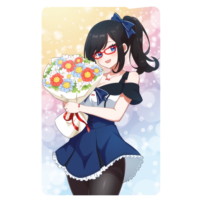 赤鏡縁3周年記念イラスト ICカードステッカー