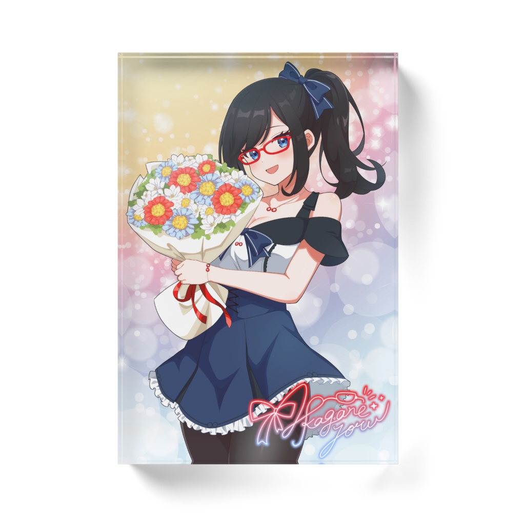 赤鏡縁3周年記念イラスト アクリルブロック