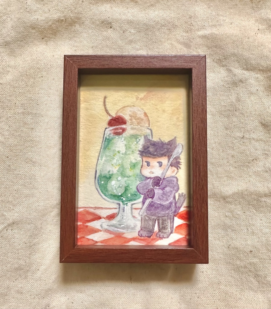 手描きイラスト入りフォトフレーム