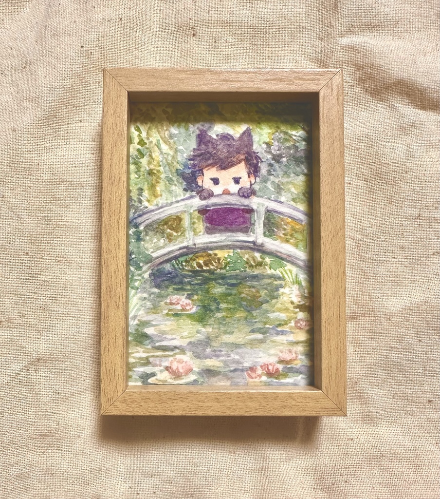 手描きイラスト入りフォトフレーム