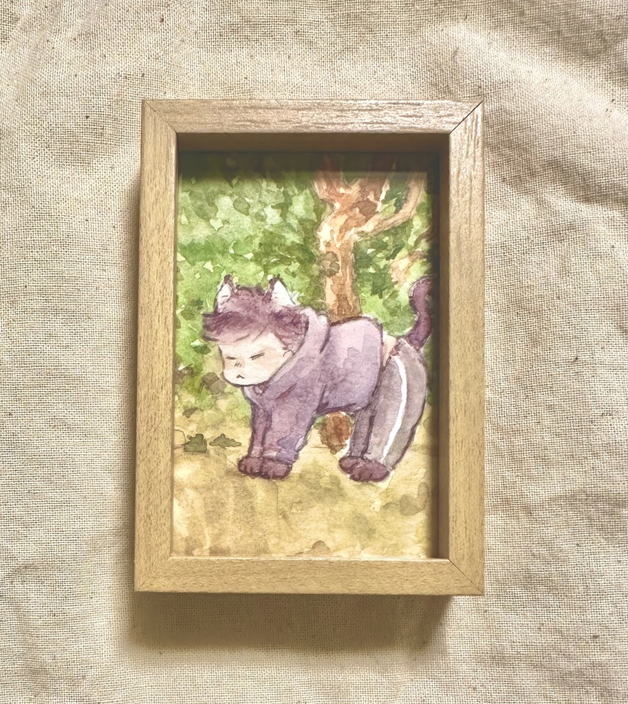 手描きイラスト入りフォトフレーム
