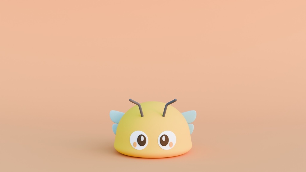 【オリジナル3Dマスコットキャラクター】ハチ