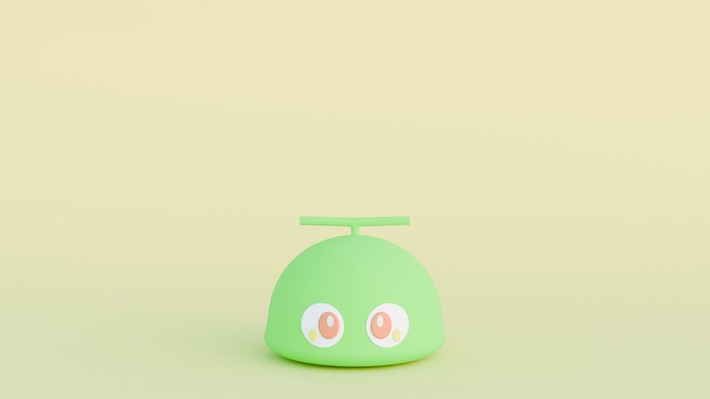 【オリジナル3Dマスコットキャラクター】メロン