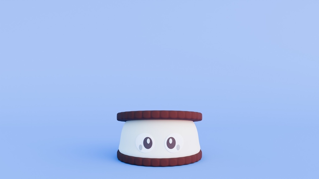 【オリジナル3Dマスコットキャラクター】クッキー＆クリーム