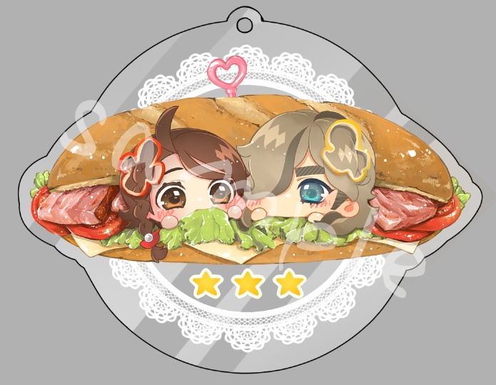 ppaoらぶらぶサンドアクキー