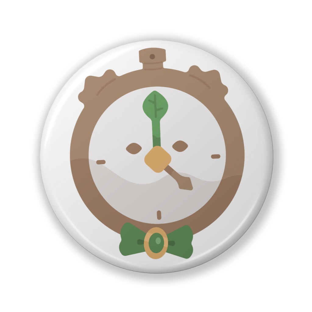 迷子時計 缶バッジ