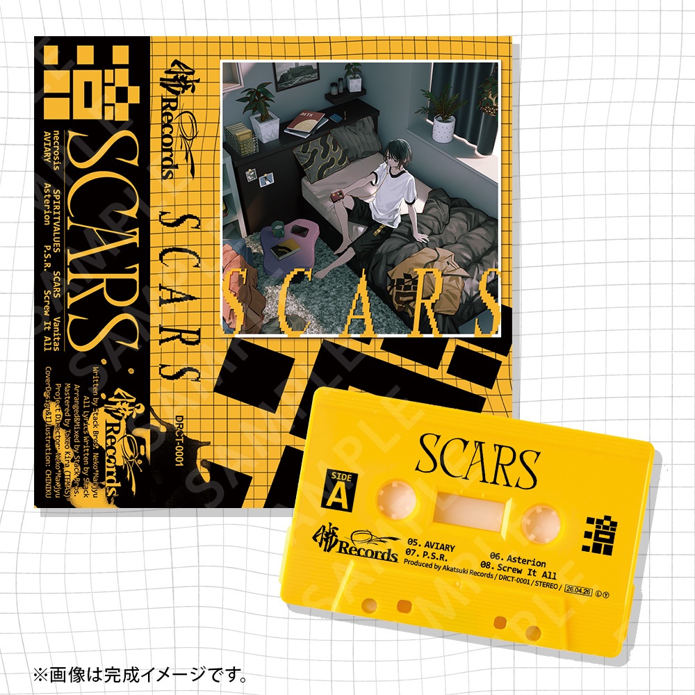 オリジナル2ndアルバム「SCARS」カセットテープ