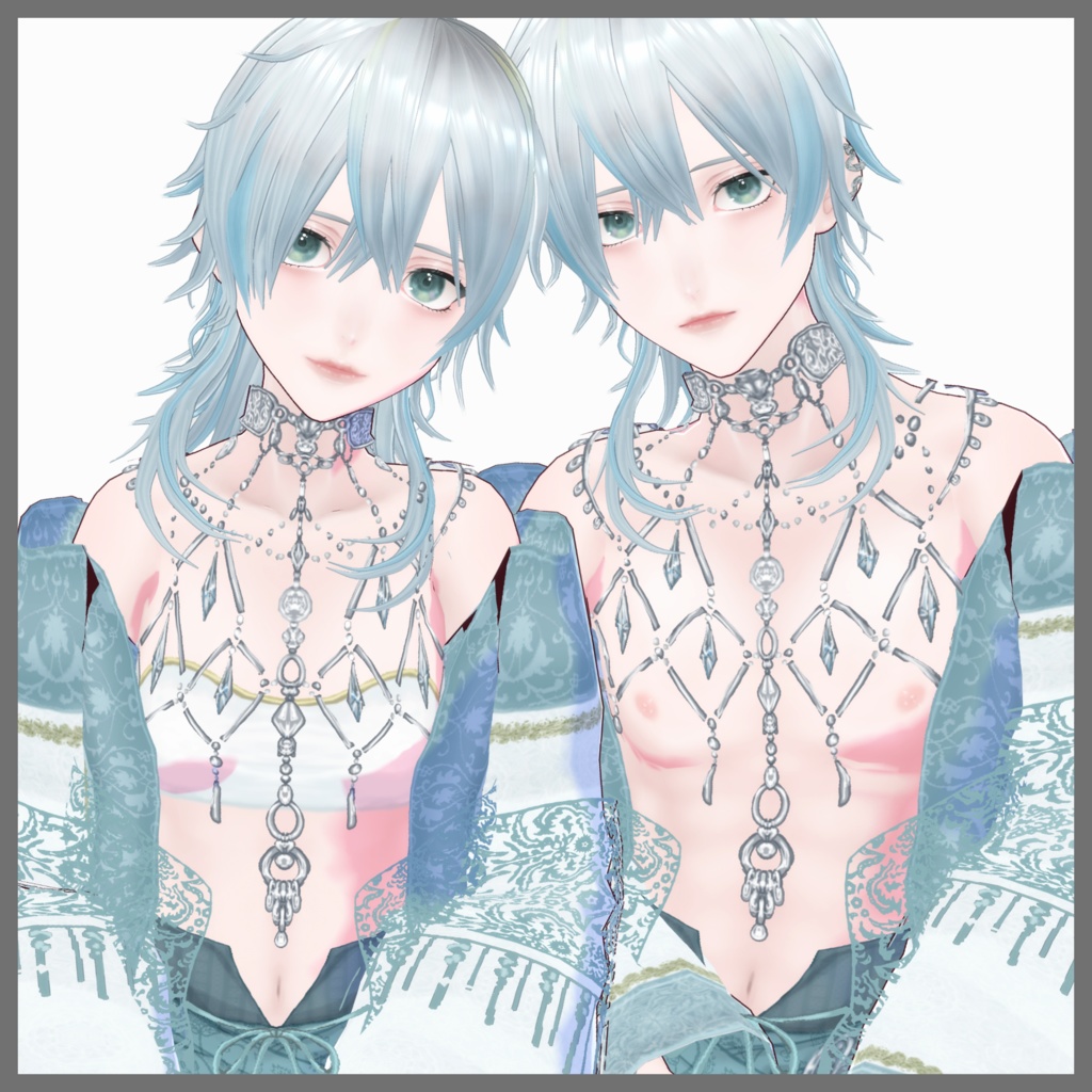 VRoid製オリジナルモデル『イヴ』女体・男体モデル(衣装のみの配布あり)