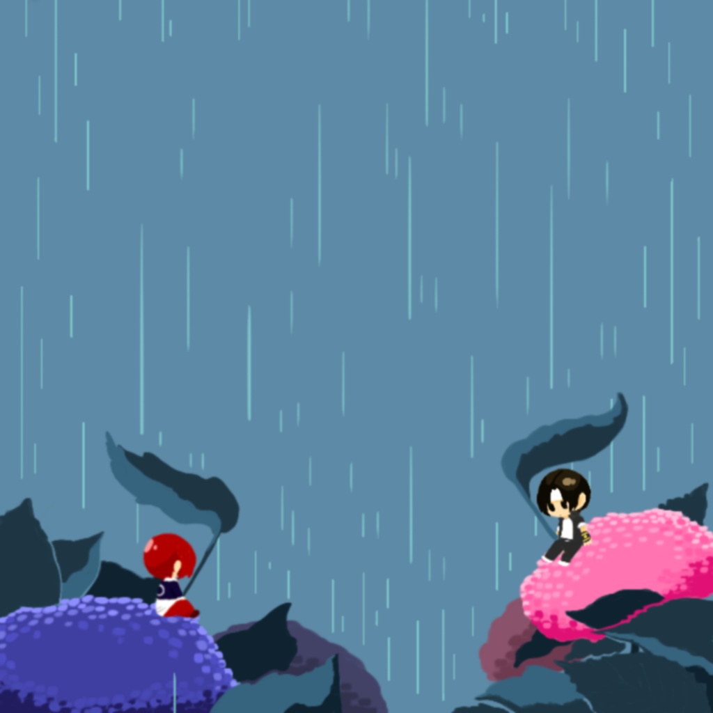 雨降りちま京とちま庵 アクリルブロック