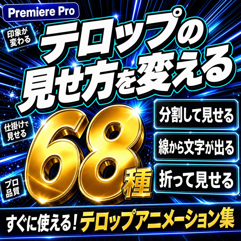テロップアニメーション68