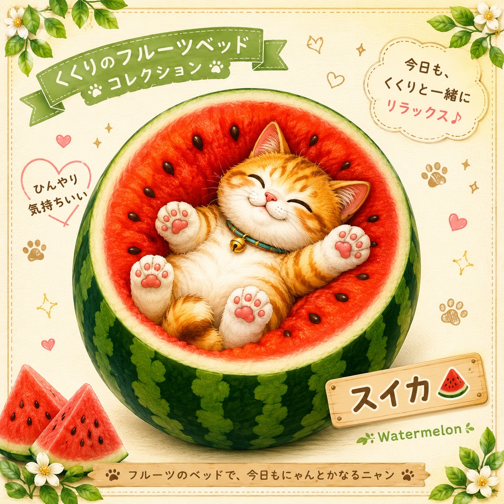 くくりスイカベッド【無料】