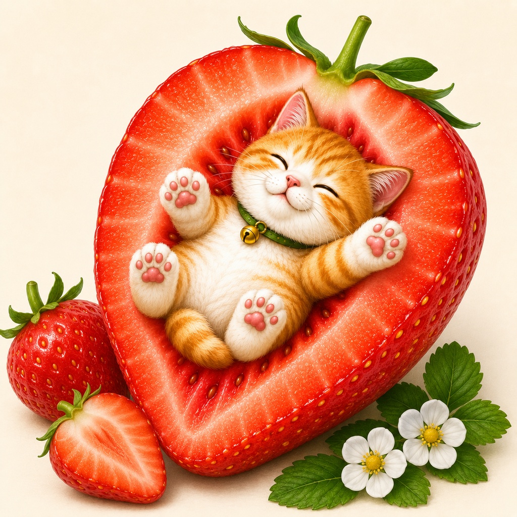 🍓 くくりのいちごベッド【無料】