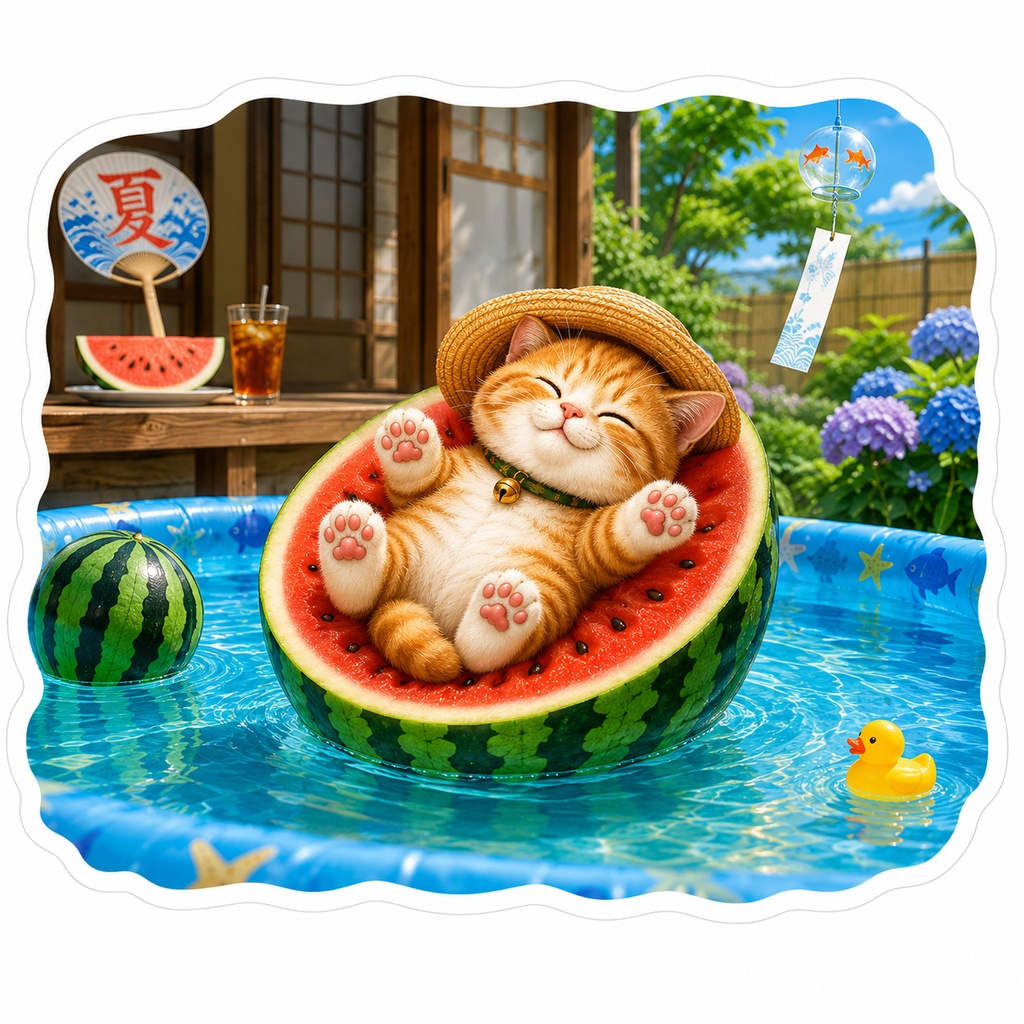 🍉 くくりの夏休み｜スイカボート【無料】