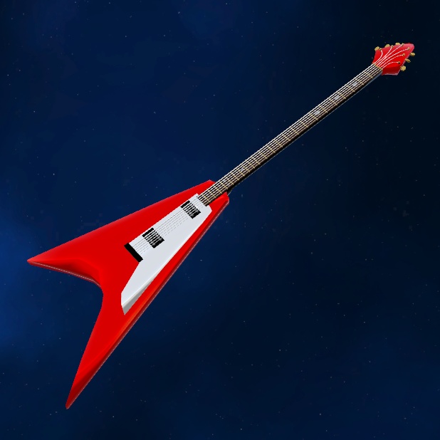 Flying V Guitar For Vrchat || フライングVギター VRCHAT 用