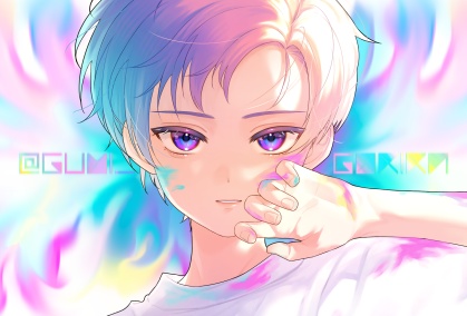 【ポストカードサイズイラスト】色【※ポストカードではありません】