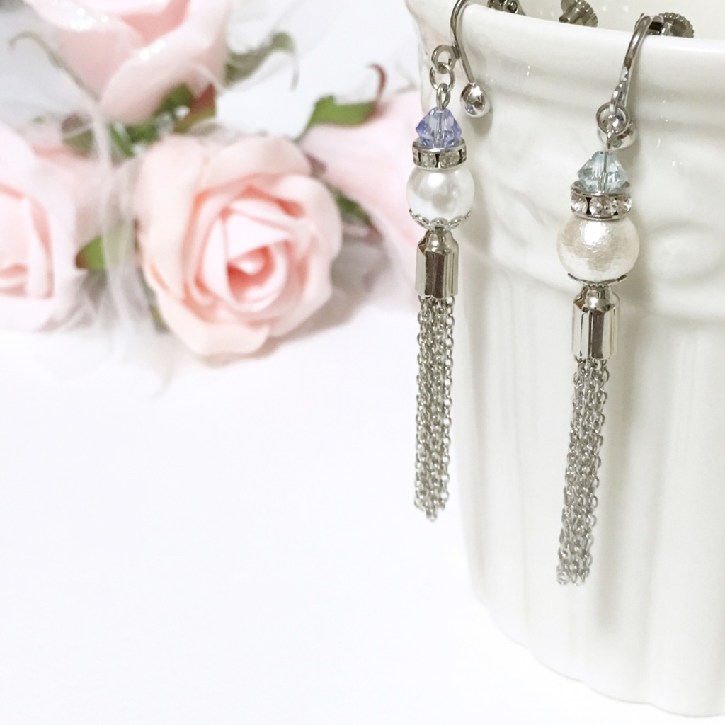 チェーンタッセルイヤリング(ピアス)