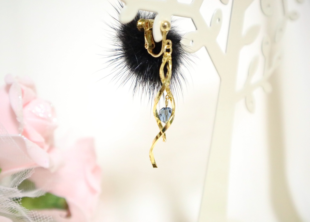 ウェーブイヤリング(ピアス)