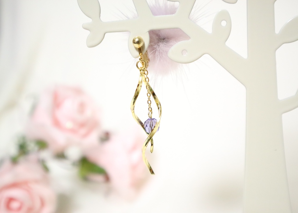 ウェーブイヤリング(ピアス)