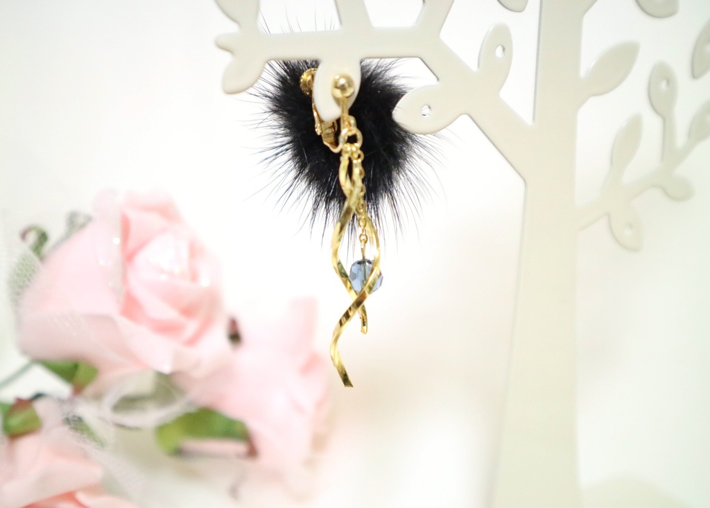 ウェーブイヤリング(ピアス)