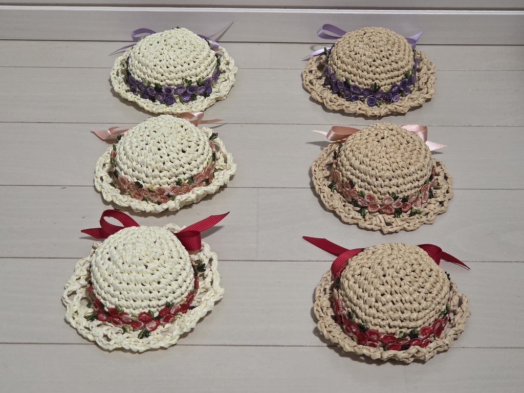 花かんむりの麦わら帽子(ころ向け)