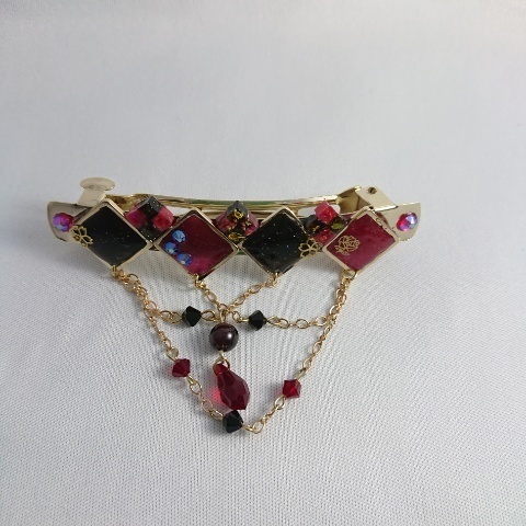 【再販3】刀剣乱舞 加州清光 イメージ バレッタ