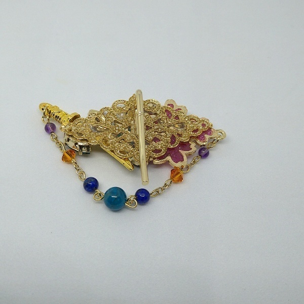 桜舞う、守りの髪飾りポニーフック(一期一振)