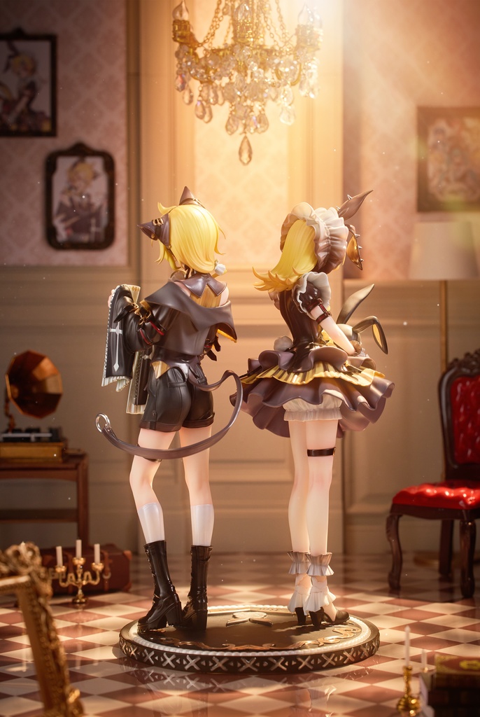 VOCALOID 鏡音リン・鏡音レン 使い魔 黒猫!使い魔 黒兎!ガレージキット