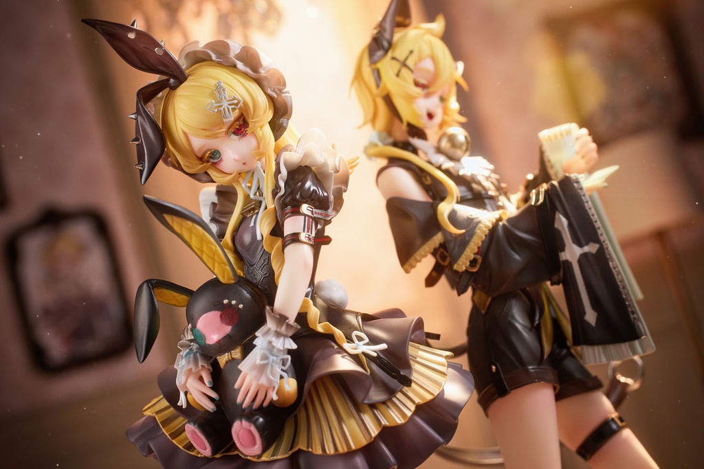 VOCALOID 鏡音リン・鏡音レン 使い魔 黒猫!使い魔 黒兎!ガレージキット