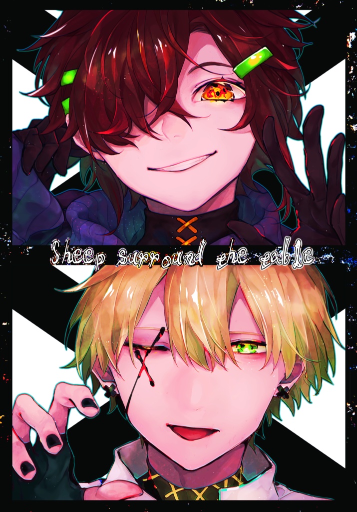 Sheep surround the table