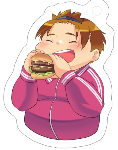 江波もみじハンバーグまるかじりアクリルキーホルダー
